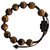 Adjustable Rosary Bracelet with 10mm Tiger Eye and Jujube Wood, RSC12