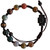 Adjustable Rosary Bracelet with 8mm Multicolor Onyx and Jujube Wood, RSC38