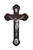 Wood Crucifix with Metal Corpus & St. Michael Medallion 8.75" MC-MIKE