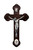 Wood Crucifix with Metal Corpus & Holy Spirit Medallion 8.75" MC-HS