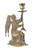 Angel Candle Holder in Shiny Brass 9.75" 589-L