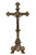 Double Sided Standing Crucifix in Antique Brass 13" 306-ADS