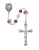Blessed Mary Multi Pink Crystal and Sterling Silver Rosary