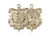 Gold Filled Our Lady of Czestochowa / English Falcon Pe, Gold Filled Lite Curb Chain, 1" x 3/4"