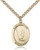 Gold Filled St. Sebastian Pendant, Heavy Curb Chain, Large Size Catholic Medal, 1" x 3/4" 7172GF-24G