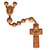 15.5"  Rosary with 8mm Light Jujube Wood Beads, R3552