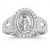 Sterling Silver Miraculous Medal Ring R41108CR