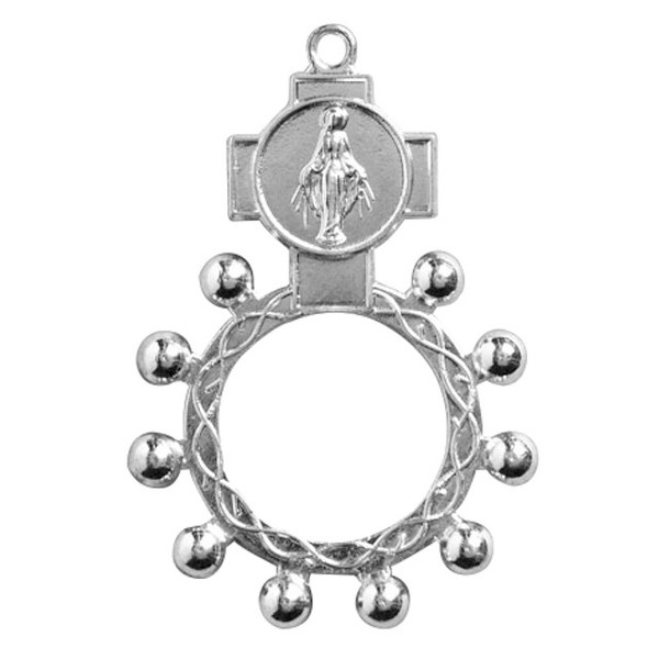 Miraculous Medal Finger Rosary Ring
