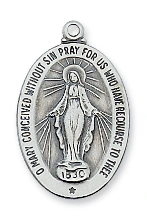 Sterling Silver Miraculous Medal L461MI