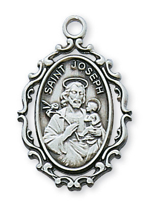 Sterling Silver Saint Joseph L621JS