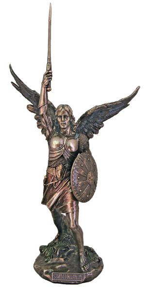 St. Michael The Archangel without the Devil 14.5 inches Statue SR-75899