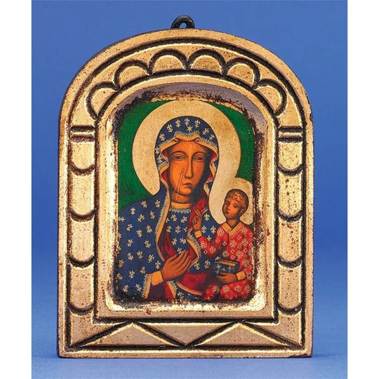 Lady of Czestochowa - Arched Gold Leaf