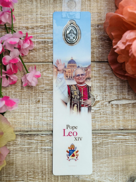 Pope Leo XIV Bookmark with Medal S1127