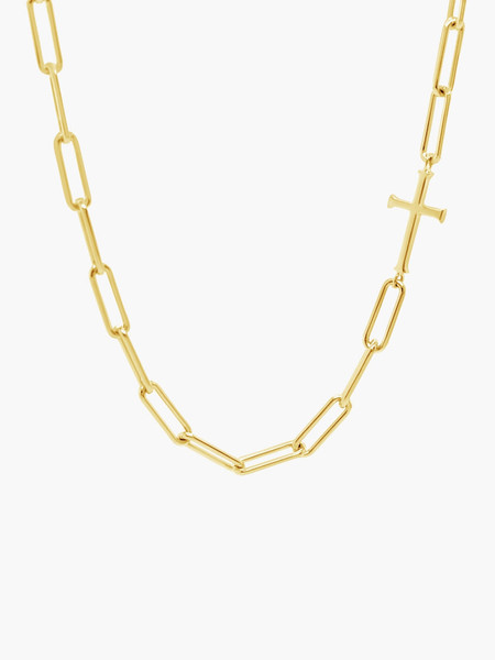 Chain Breaker Cross Necklace