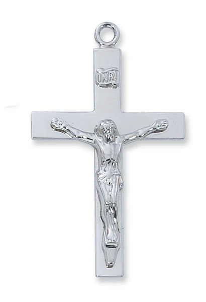 Sterling Silver Lord's Prayer Crucifix on 24" Chain L8080