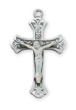 Sterling Silver Crucifix on 16-18" Chain L8045