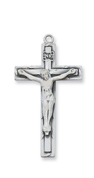 Sterling Silver Crucifix on 18" Chain L9039