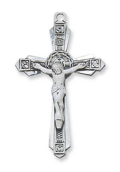 Sterling Silver Crucifix on 20" Chain L6004-20