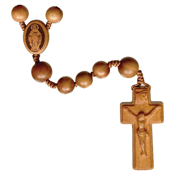 10mm Jujube Wood Rosary with 12mm Our Father Beads, R3551