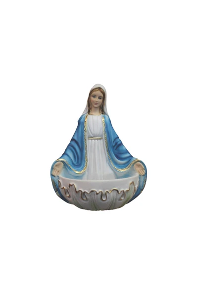 Lady of Grace Holy Water Font in Color 5.5" ET-1219-C
