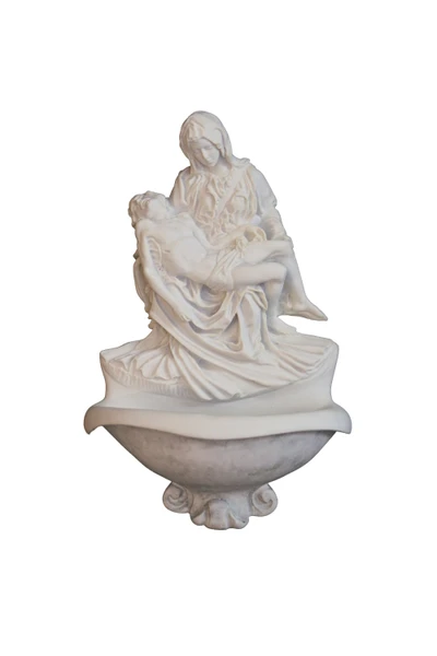 Pieta Font in White 5.75x9" 1368
