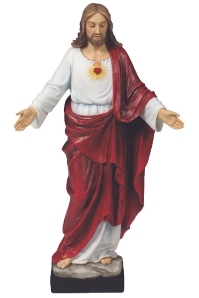 Sacred Heart of Jesus Statue in Color 10" SR-76016-C