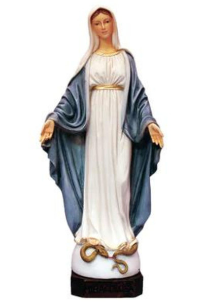 Our Lady of Grace, Fully Hand-Painted, 12" PA-629