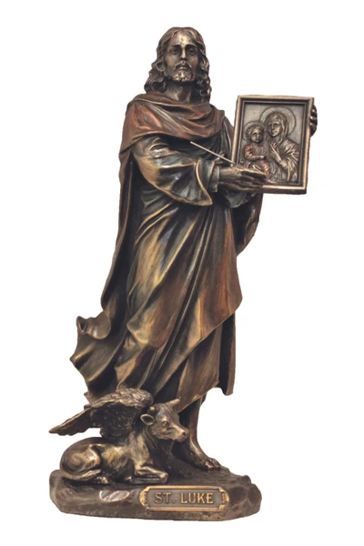 St. Luke Statue in Cold Cast Bronze 8" SR-76175