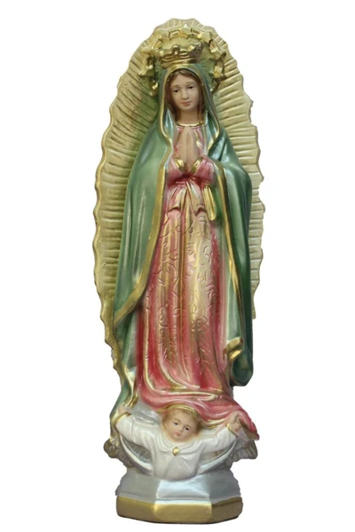 Our Lady of Guadalupe Statue in Ceramic Color 11.75" ET-203