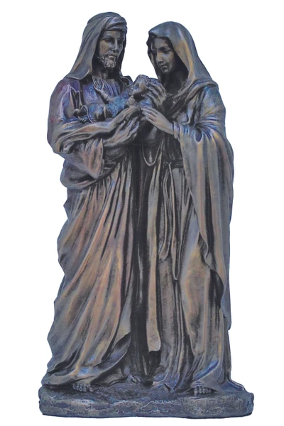 Holy Family Statue in Cold Cast Bronze 8.5" SR-77194