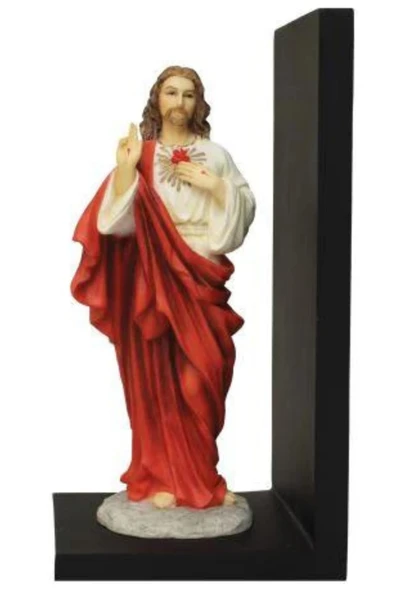 Sacred Heart of Jesus Bookend in Color 9" SR-77854-C