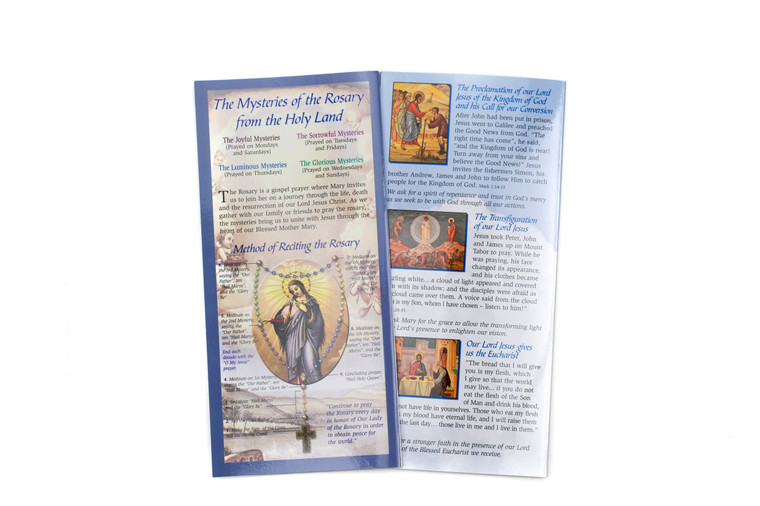 The Mysteries of the Rosary from the Holy Land Pamphlet The Mysteries of the Rosary from the Holy Land Pamphlet