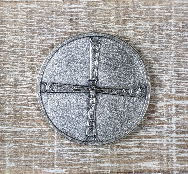 Cathedral Cross Coin, 1.25"