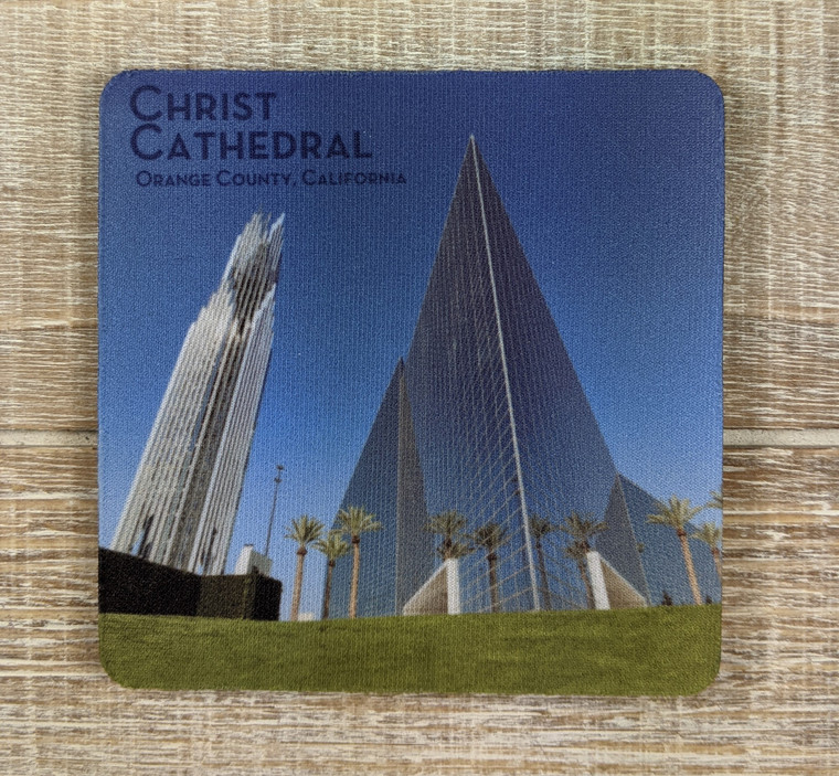 Christ Cathedral Mug Coaster - Outside The Cathedral