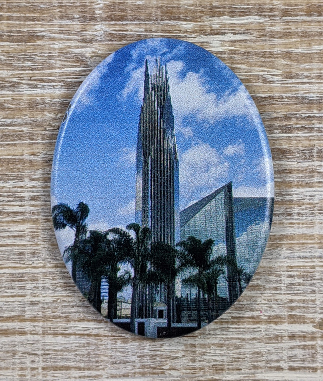 Christ Cathedral Pewter Magnet - The Cathedral At Day
