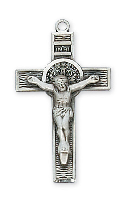 Sterling Silver St. Benedict Crucifix L9121