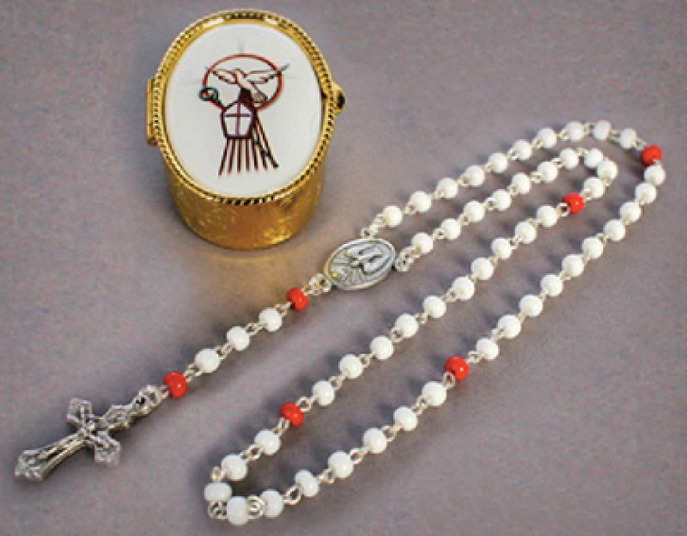 Confirmation Rosary and Case R58CNF