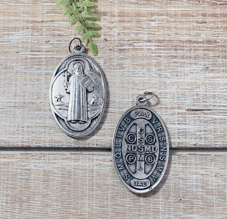 Large Double Sided Saint Benedict Medal