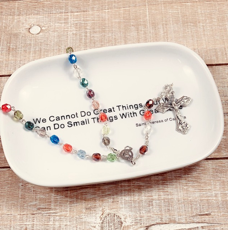 Multi-Color Crystal Bead Rosary