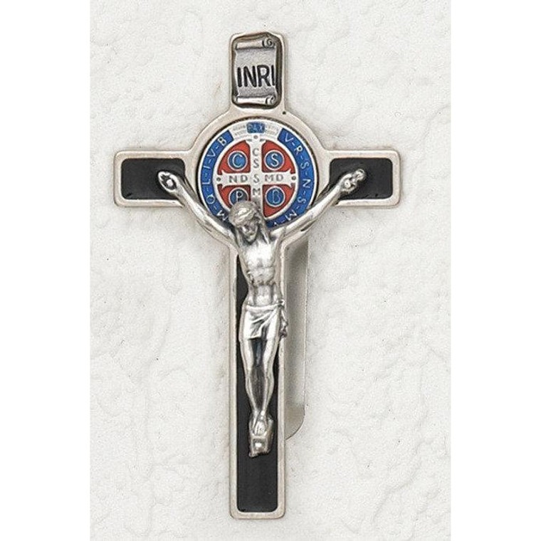 Saint Benedict Enamel Inlay Car Visor Clip 171-40-2147