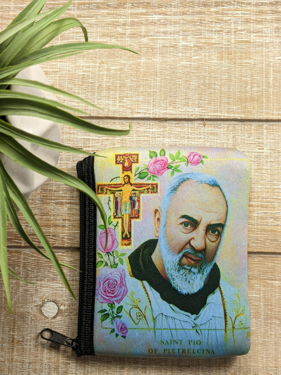 Padre Pio Rosary Pouch