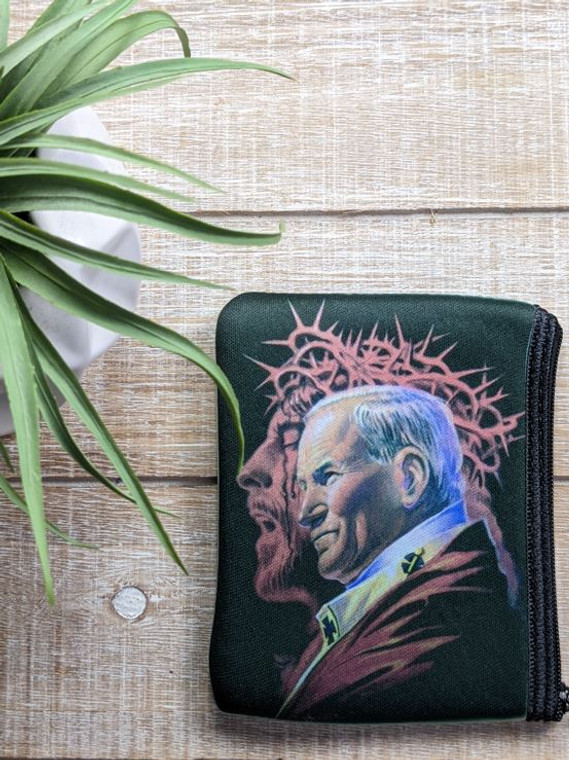 John Paul 2 Rosary Pouch