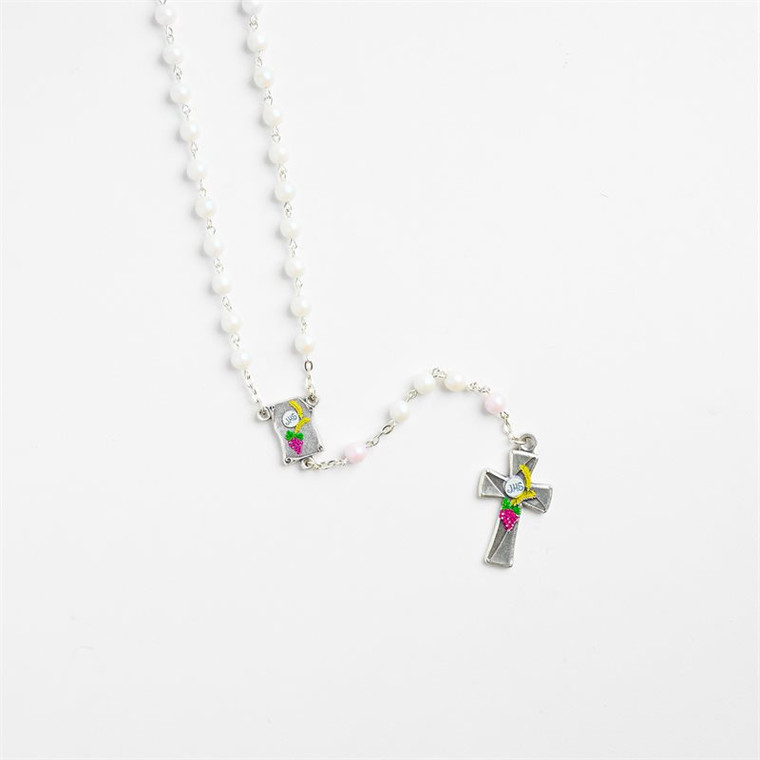 First Communion Pearl Rosary