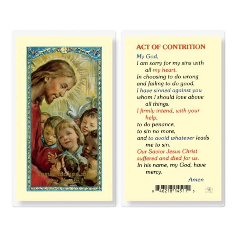 Act of Contrition Holy Card E24-718