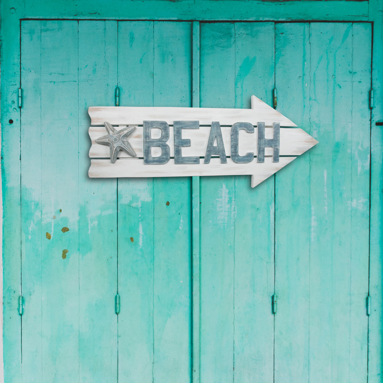 Beach Arrow Sign - CopperWallArt.com