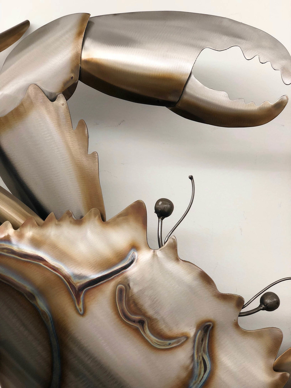 Stainless Steel Crab Metal Wall Art