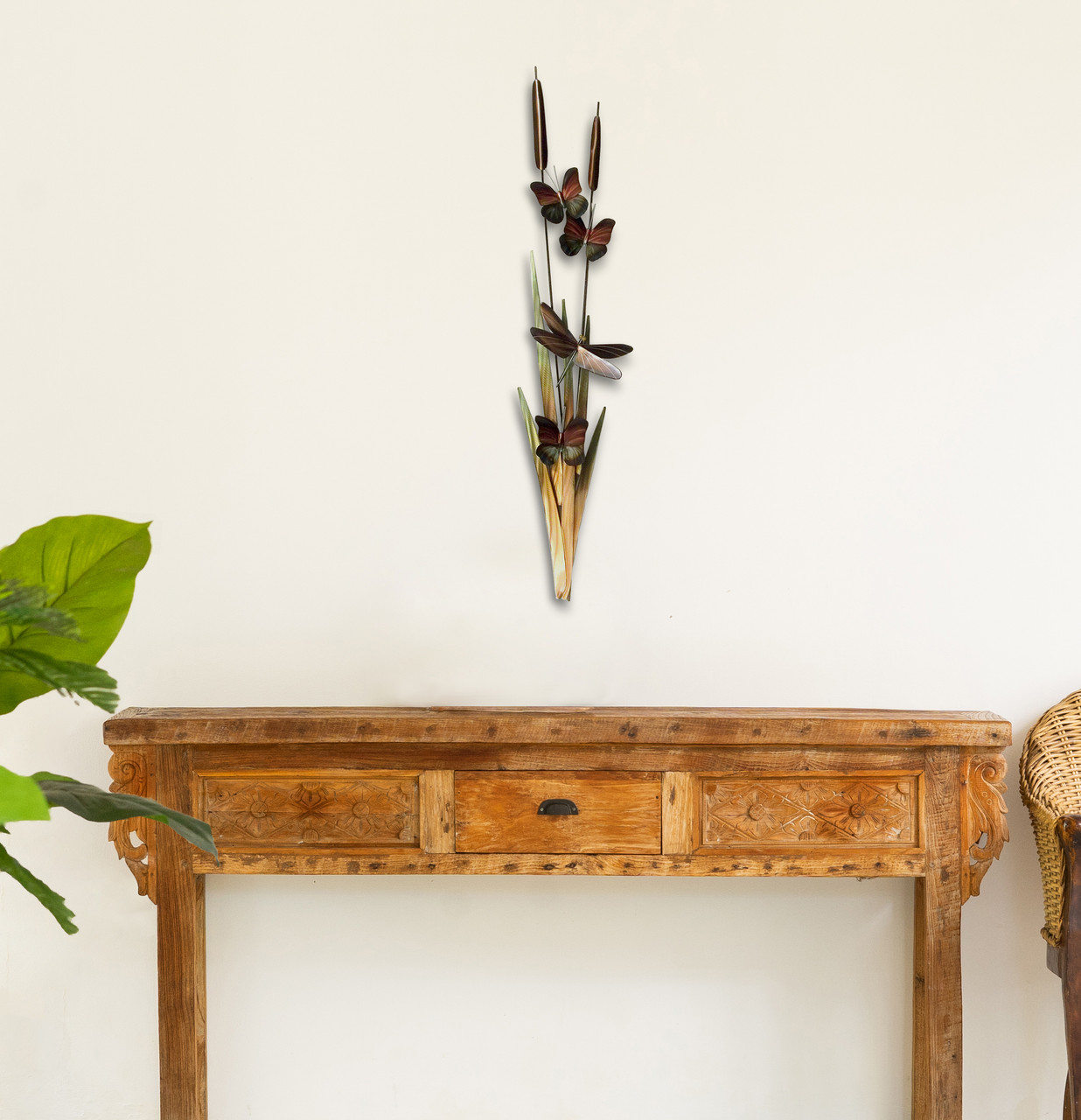 Cattails Indoor/Outdoor Metal Wall Art XIO102R