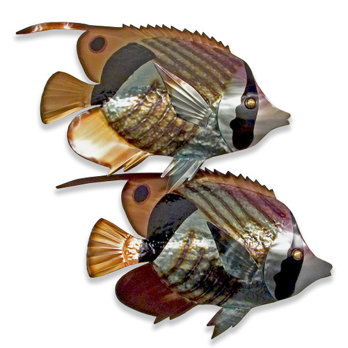Butterfly Fish Metal Wall Art CO118