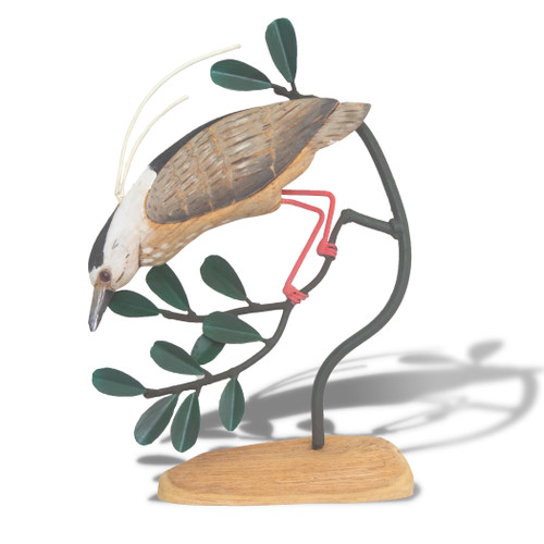 Hand Carved Wood Night Heron CW618