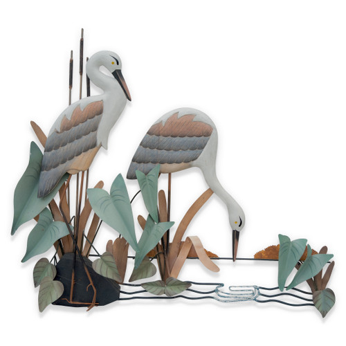 Heron Pair Wall Sculpture CW101 Heron Pair Wall Sculpture CW101